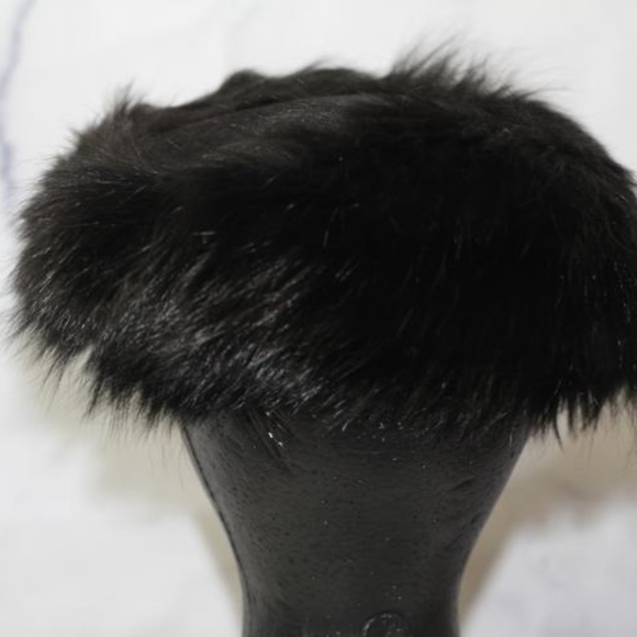Wool Fur Black Round Hat main image 5
